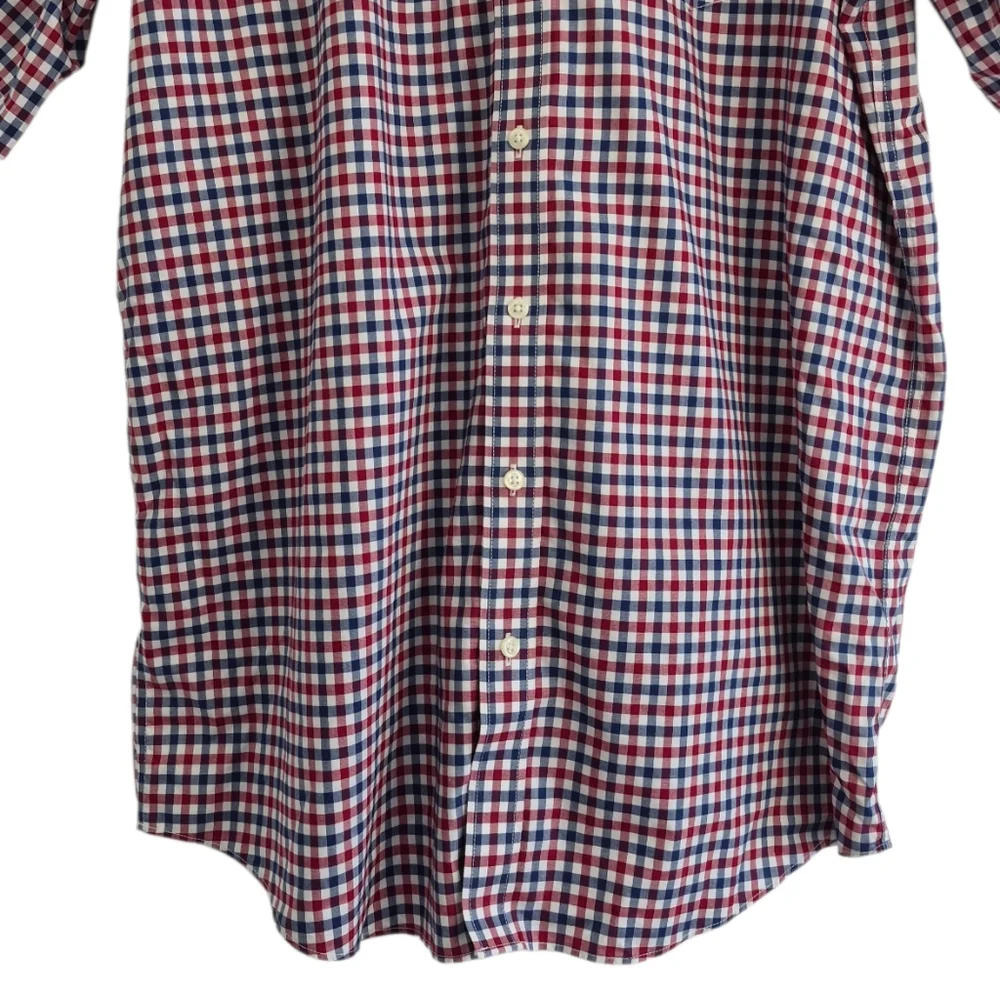 J. Crew Wrinkle Resistant Plaid Button Down Shirt LT Preppy Classic Heritage